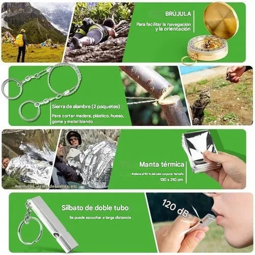 Kit de supervivencia (28 herramientas)